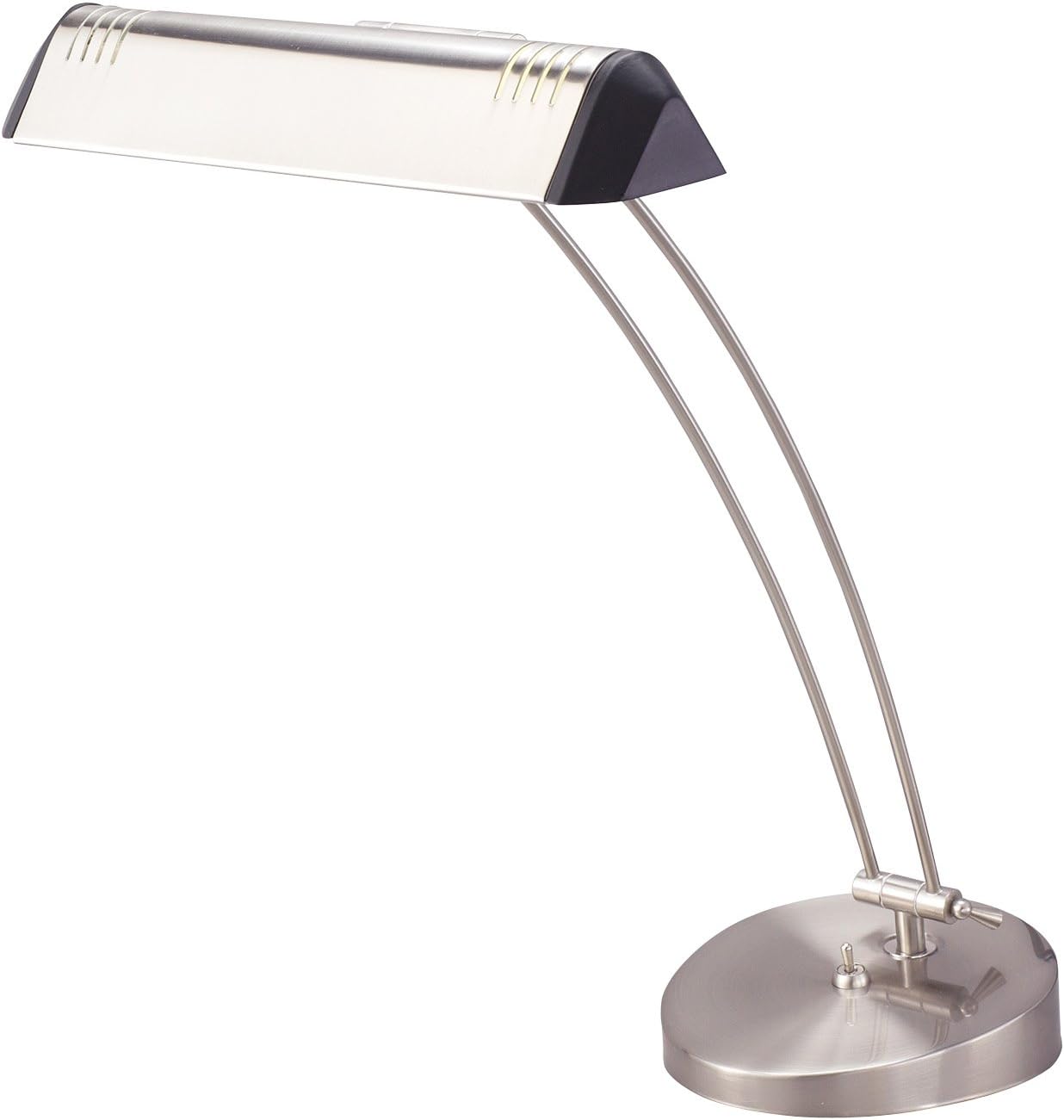 Adesso Arc Desk Lamp, Satin Steel