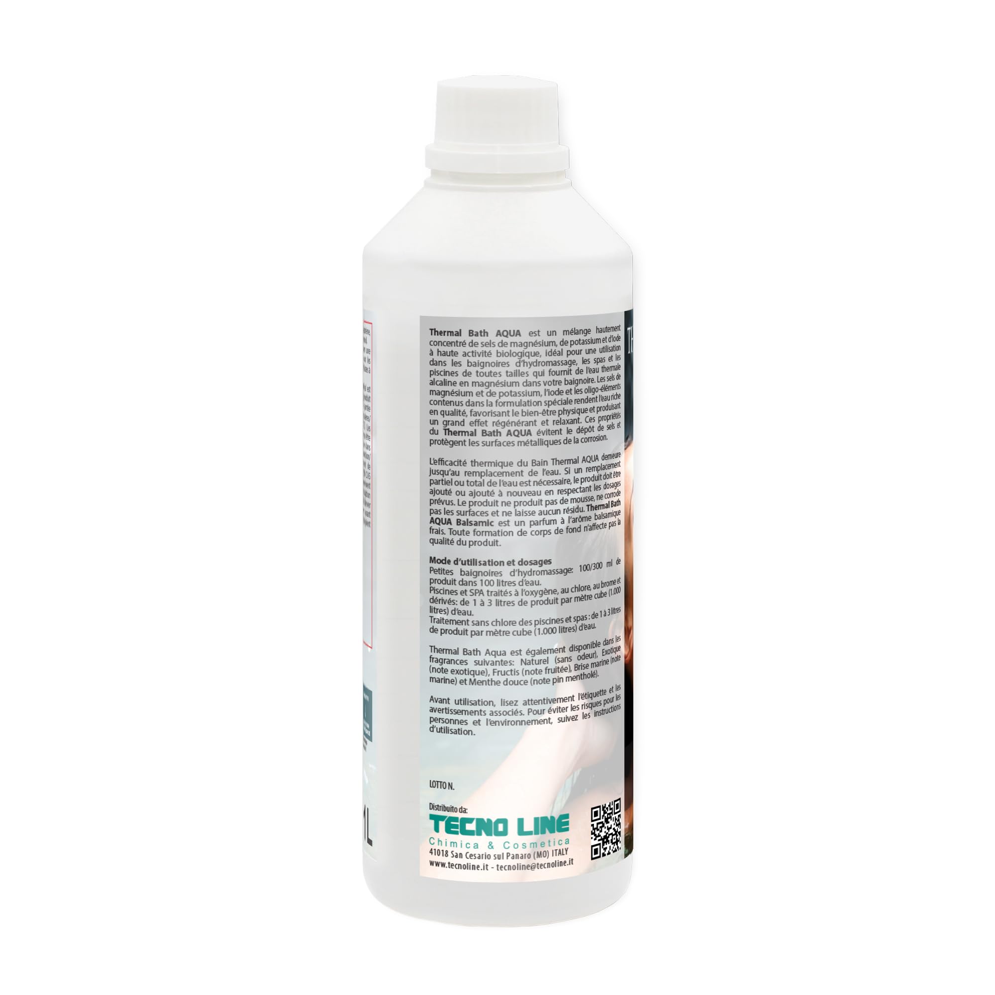 Thermal Bath BALSAMIC 1 Lt - Aqua TERMALE con Magnesio, Potassio e Iodio per Piscina e Idromassaggio (Jacuzzi,Teuco,Dimhora,Index,Bestway, ECC.)