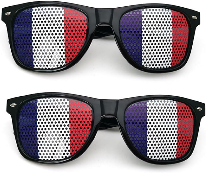 2 Pairs Flag Patriotic Sunglasses for Women Men