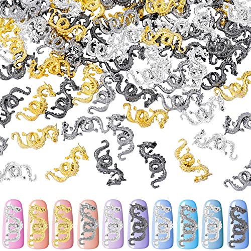 HINZIC 40Pcs Dragon Nail Charms