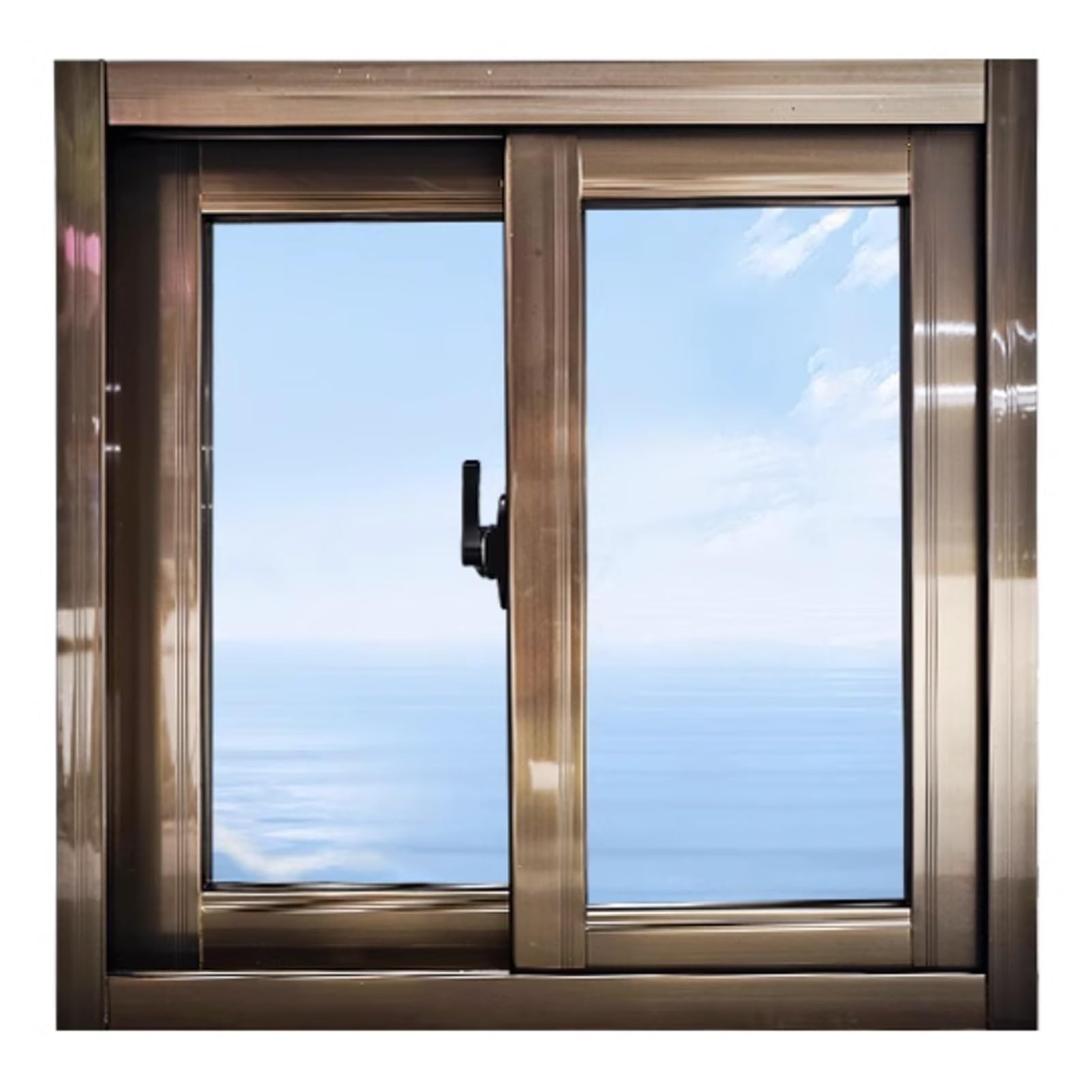Ventana corredera de repuesto con vidrio templado para eliminar humedad en baños y sótanos