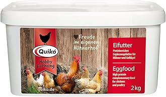Quiko Hobby Farming Eggfood 2 kg - Chicken Feed - Protein-rich concentrate & condition feed for chickens, quails & poultry such as laying hens - With vitamins & honey