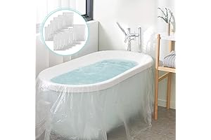 AGPTEK Disposable Bathtub Liner (102 x 47 Inches) - 12 Pack