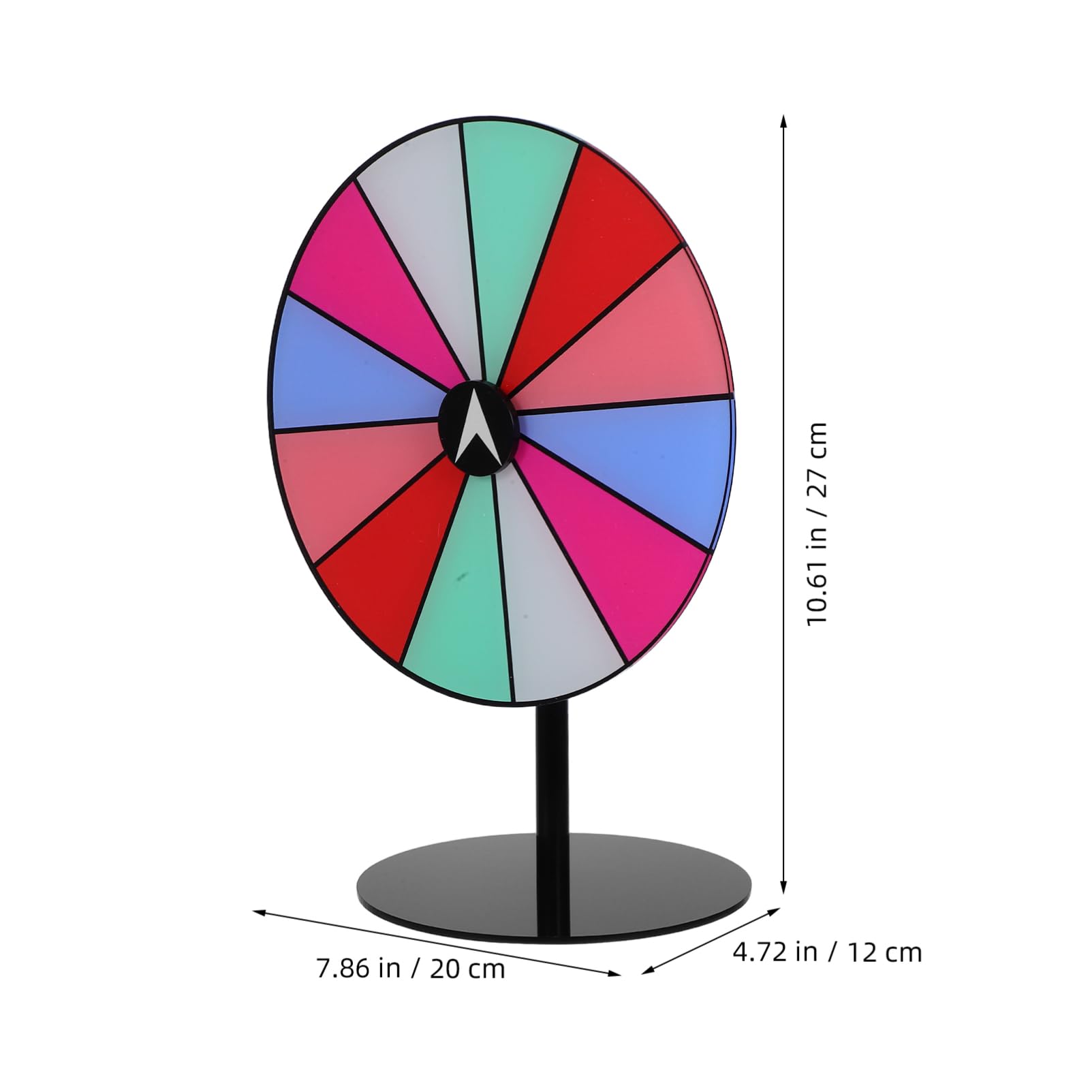Toddmomy DIY Prize Wheel Rotating Game Wheel for Tabletop Fun for Parties Raffles and Events User Friendly Assembly with Stable Base for Interactive Celebrations
