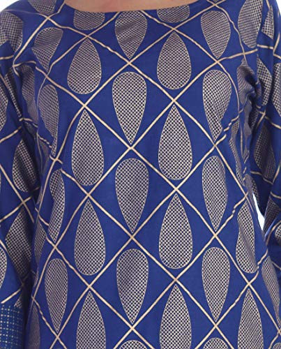 Image of Best Amazon Women's Kurti-Plazzo Comfortable Princess Cut Stitched Long Rayon Kurta-Palaazo - Designer Stylish and Readymade,Casual Dress for Women 3 /4 Sleeve