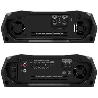 Stetsom Bravo Full 2000 2 Ohms Mono Car Amplifier, 2000.1 2K Watts RMS, 2 Stable Car Audio, HD Sound Quality, Crossover & Bass Boost, Car Stereo Speaker Subwoofer MD, Smart Coolers