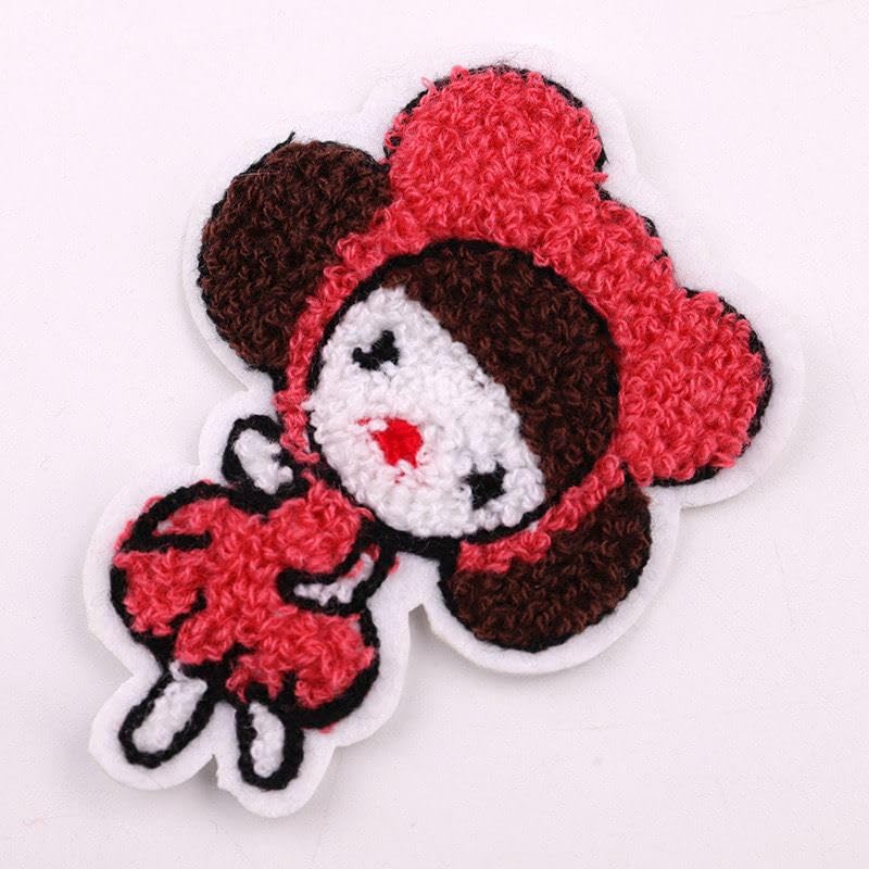 Unisex Kids Patches Needlework Sew on Stitching Clothes Patch for Clothes Boutiques Jackets Jeans Bags Multicolor| Towel Design Cute Doll