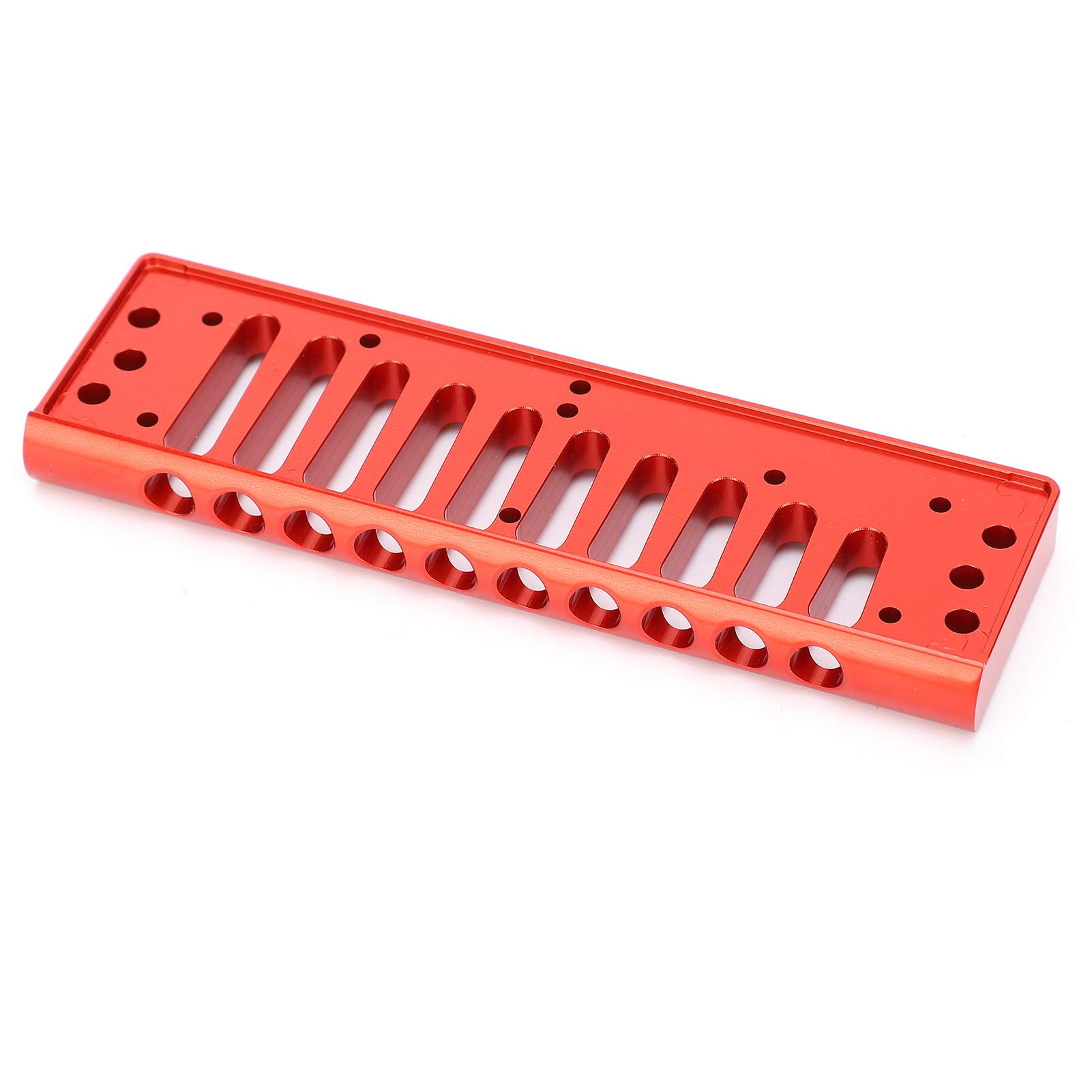 Peigne Harmonica, Peigne Harmonica 10 Trous Petite Taille Excellente Fabrication Alliage D'aluminium Confortable Pour Les Amateurs D'harmonica Pour Les Pièces D'instruments De Musique