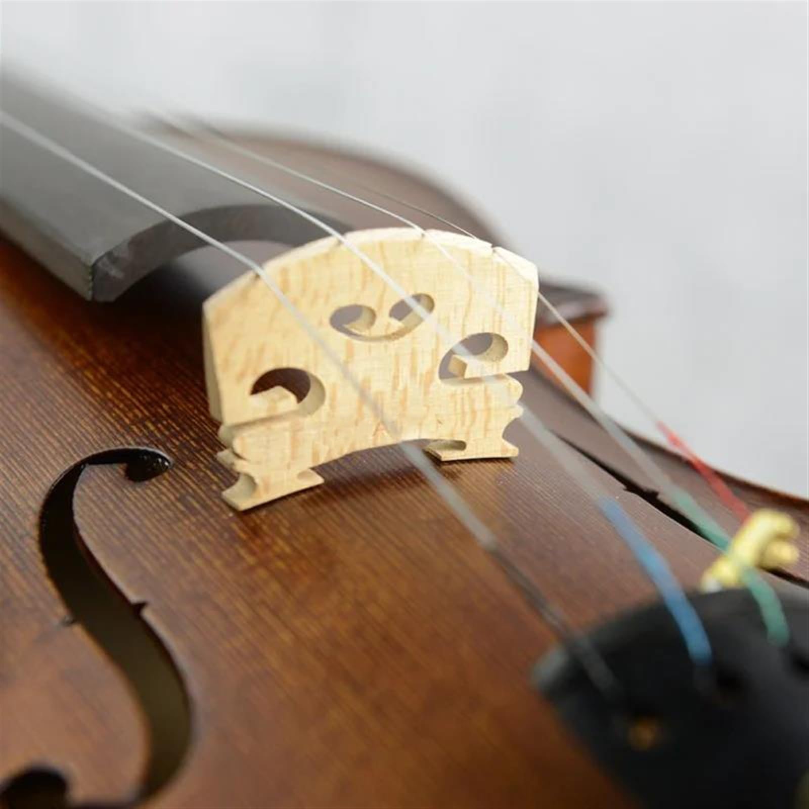 Violine Handgefertigte Violine Geige 4/4 In Voller Größe Massivholz Violinenkoffer Bogensaiten Schulterstütze Set