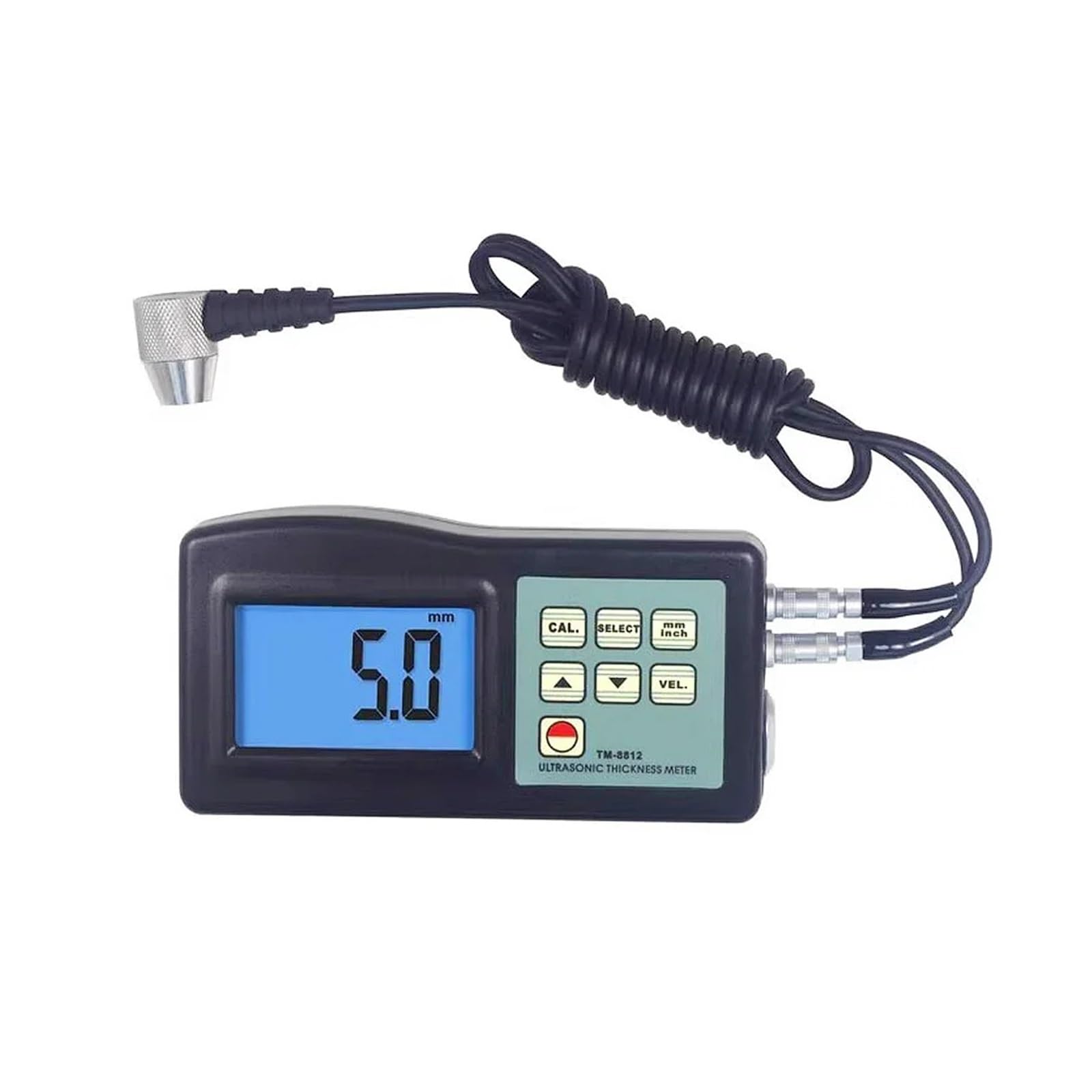 CVFRDD 1.2-200mm Digital Ultrasonic Thickness Gauge TM-8812 – Tester for Metal, Pipe, Steel Plate, Glass & Plastic