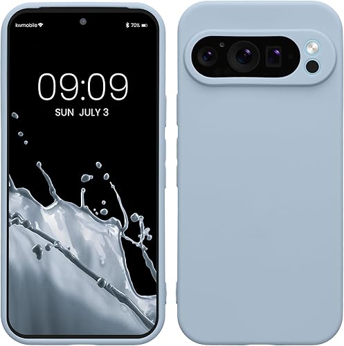Miniatura 143 de kwmobile Funda compatible con Google Pixel 9 Pro - Funda protectora delgada de TPU para teléfono - Acabado mate suave - Negro mate NEGRO MATE,Piedra