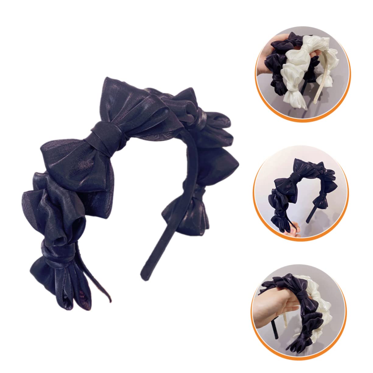 FRCOLOR 5 Diademas Elegantes Con Lazo Para Mujer Cinta Para El Pelo Accesorio Elegante