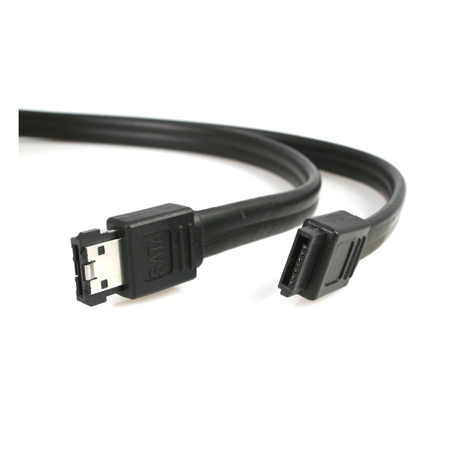 StarTech.com 6 ft Shielded eSATA to SATA Cable - SATA to eSATA cable - SATA (R) to eSATA (R) - 6 ft - black - SATA2ESATA6