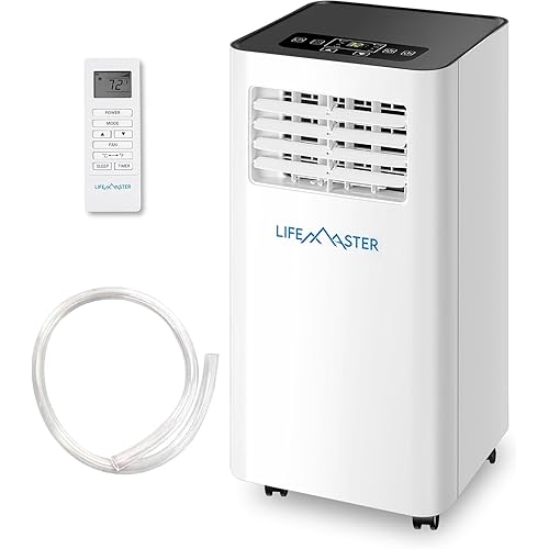 LifeMaster 14,000 BTU Portable Air Conditioners, Room Air Conditioner with Digital Remote for Room up to 550 Sq.Ft, 3-in-1 Portable AC Unit with with Installation Kit for Home/Office/Dorms