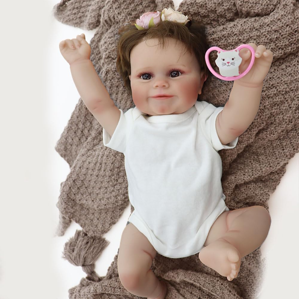 Amazon.co.jp: Meeler リボーンドール 50cmリアルな 笑顔赤ちゃん人形