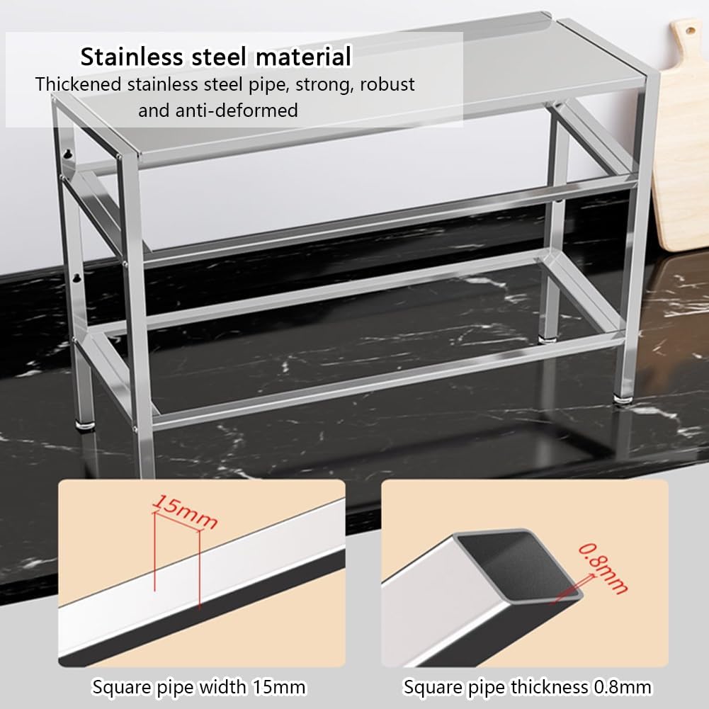 Stainless Steel Pizza Topping Station - Multifunctional 3/6 Compartment Seasoning Dispenser with Lid for Home & Restaurant Use (53x18.5x38.5cm)