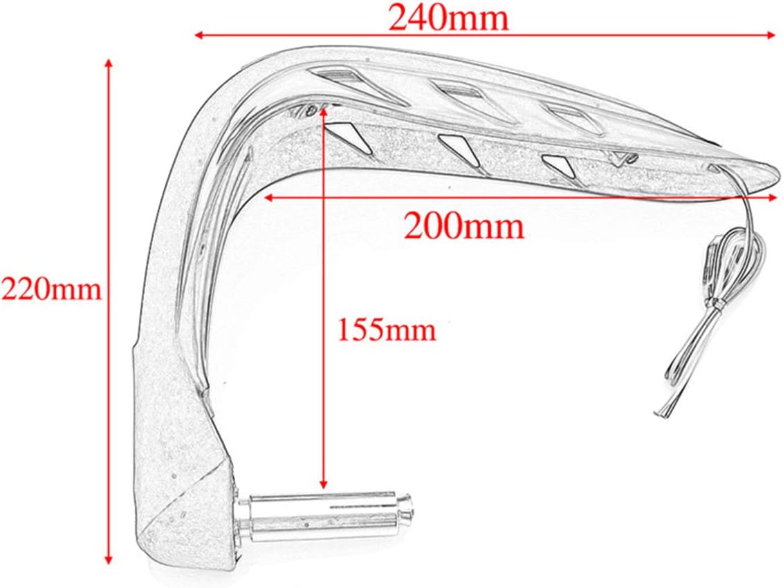 Motorcycle Universal Handguards Aluminium Alloy Hand Guards Brush Bar Handlebar for ATV for Yamaha for Kawasaki for Suzuki for Motocross for Dirt Bike
