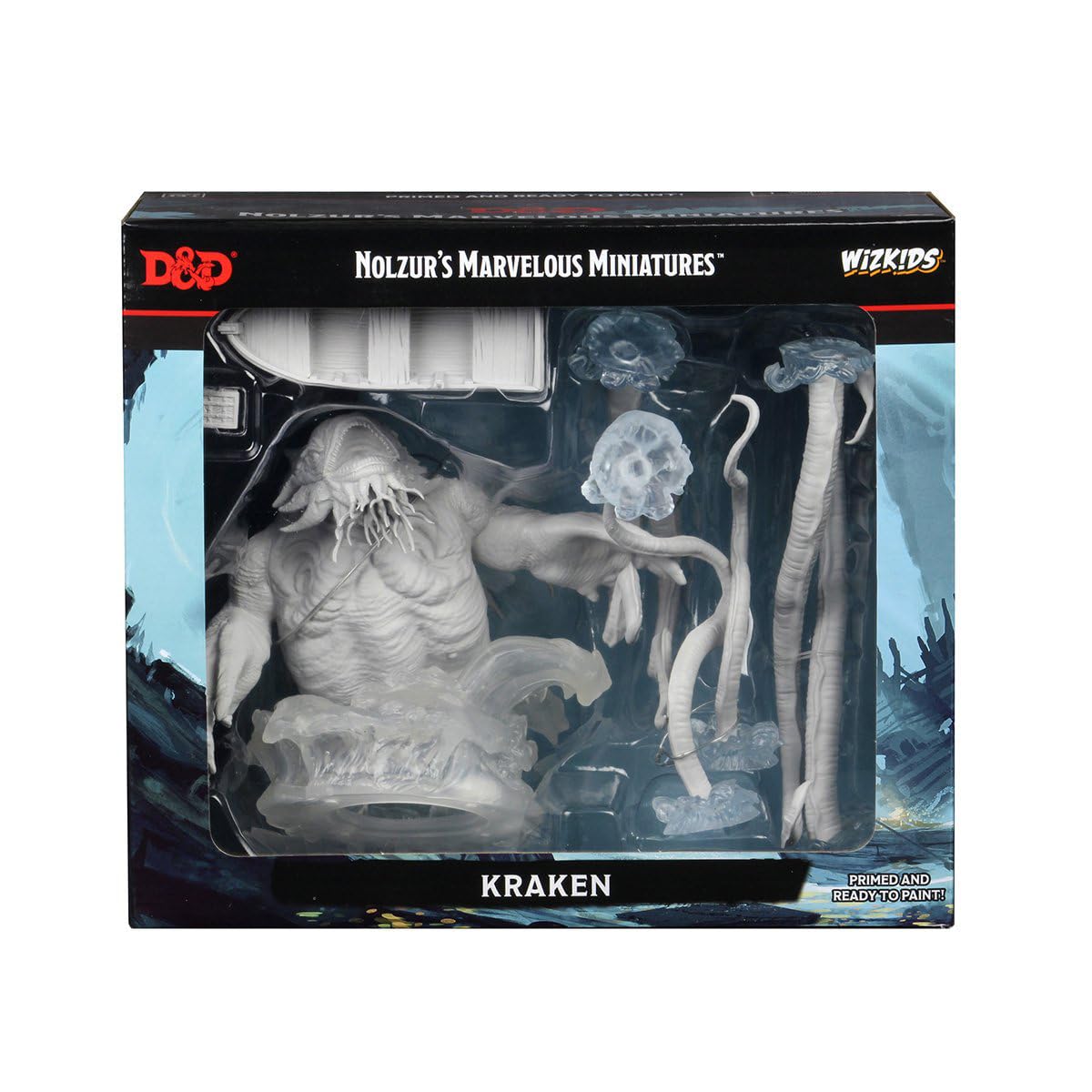 Wizkids Grey Dungeons & Dragons D&D Nolzur's Marvelous Unpainted Miniatures Kraken Figure