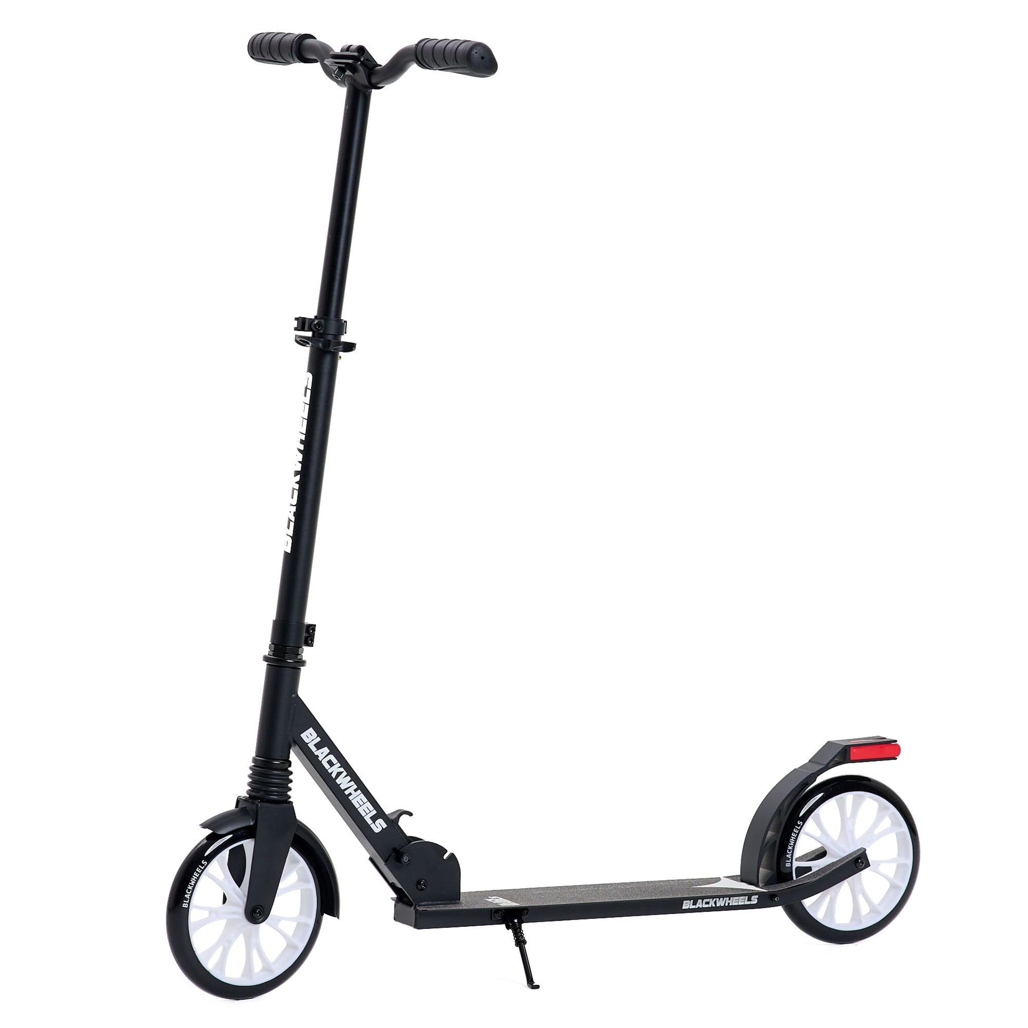 BLACKWHEELS ZOOM Monopattino da Città – Ruote Grandi 200mm, Pieghevole, Ammortizzato, Manubrio Regolabile in Altezza, Telaio Leggero in Alluminio, Guida Confortevole su Ogni Superficie