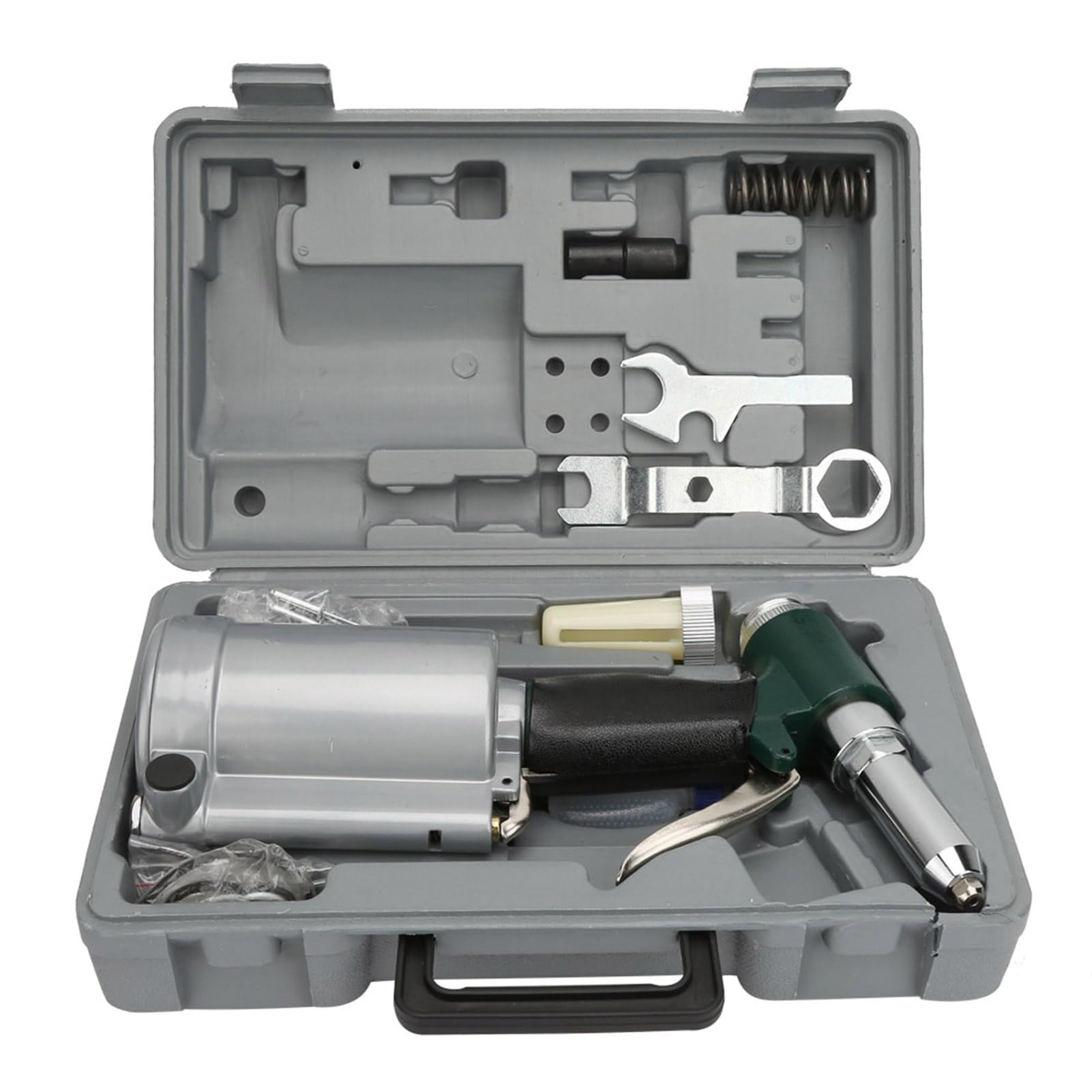 Kit Pistola per Rivettatrice Ad Aria Durevole Strumento per Rivetti Pneumatici Ad Alta velocità per la Costruzione di Ponti e Industrie Petrolchimiche 2,4-4,8 Mm