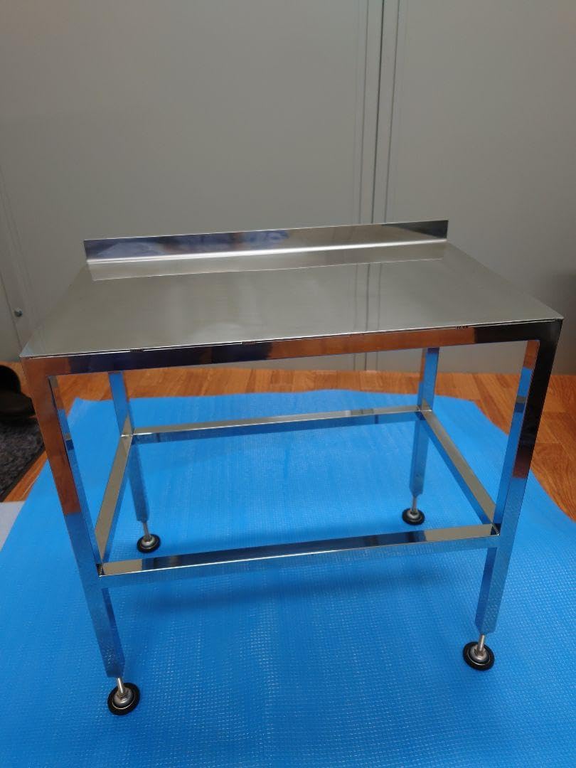 Amazon.co.jp: 未使用 ステンレス製アジャスター付きテーブル 高さ調整