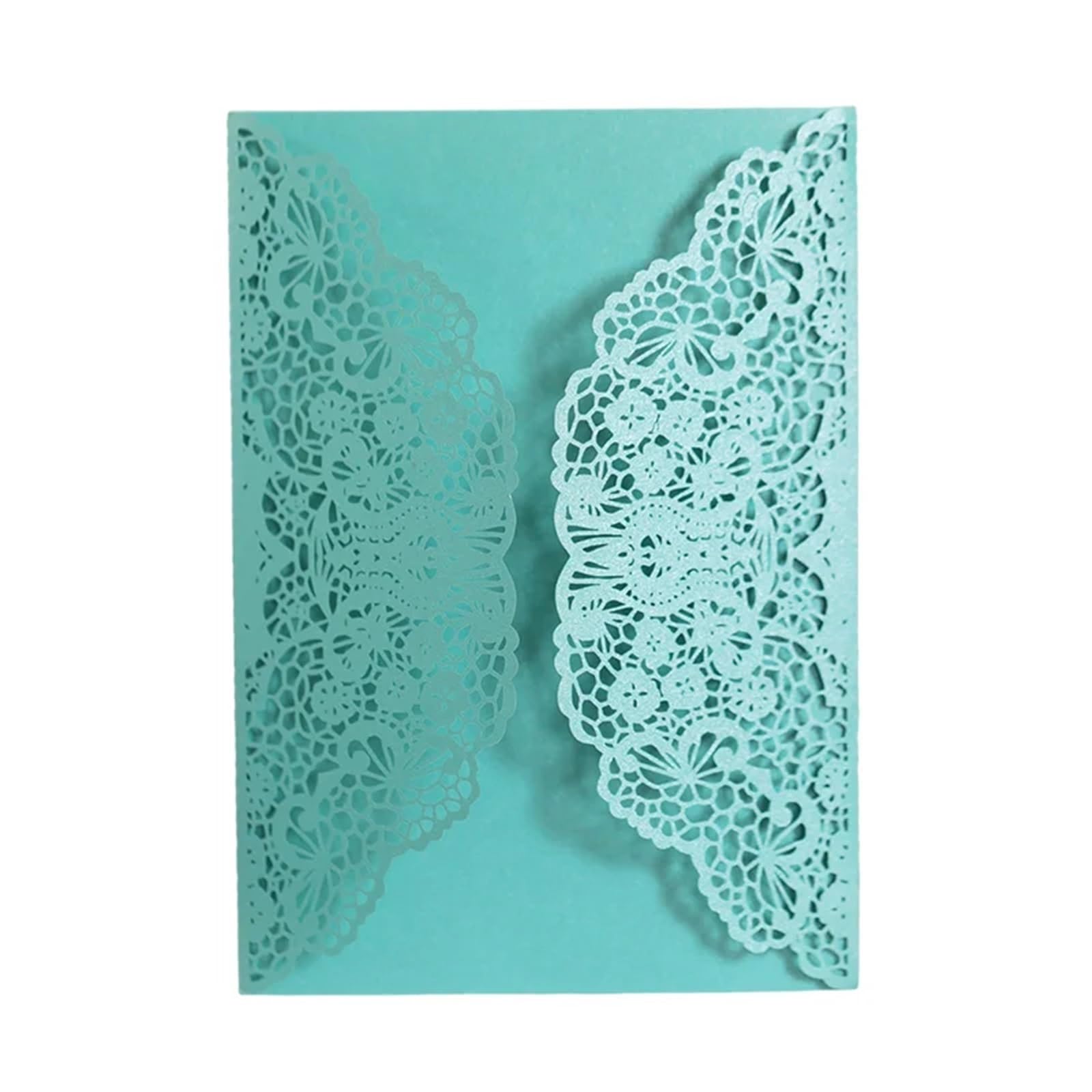 Invitaciones de boda para celebraciones nocturnas con motivos florales de encaje