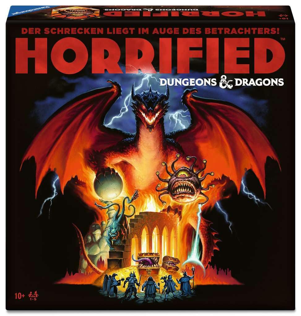 Ravensburger 24755 - Horrified Dungeons & Dragons - gioco da tavolo cooperativo per tutti dai 10 anni in su, per serate di gioco con amici o familiari, per 1-5 fan di Horrified e D&D, edizione tedesca