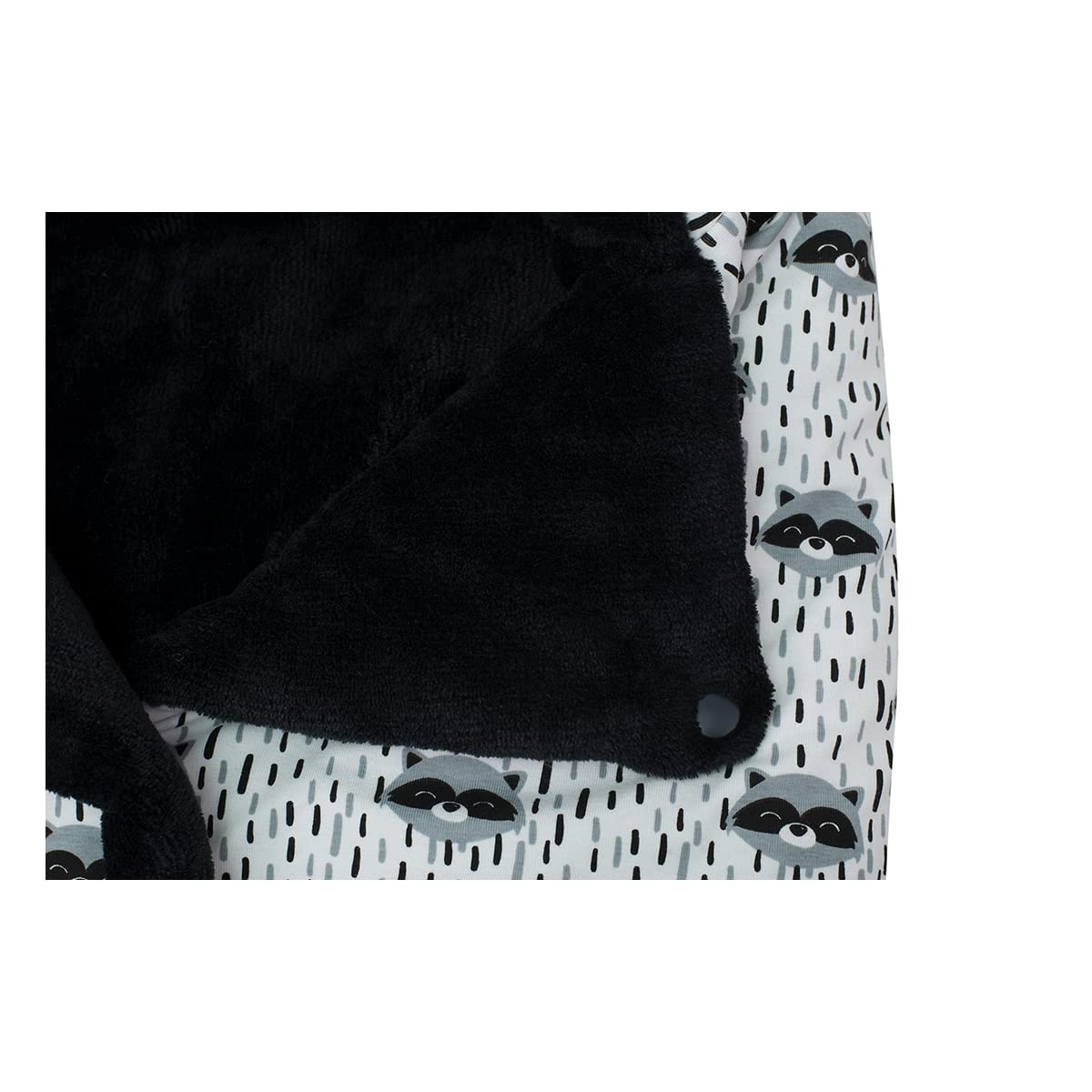 JYOKO KIDS Saco Capazo para Bebé de Polar Teddy Extra Suave – Antialérgico, Protección Óptima contra el Viento y Frío – Ideal para Piel Sensible, Recién Nacidos y Bebés (RACCOON, POLAR)