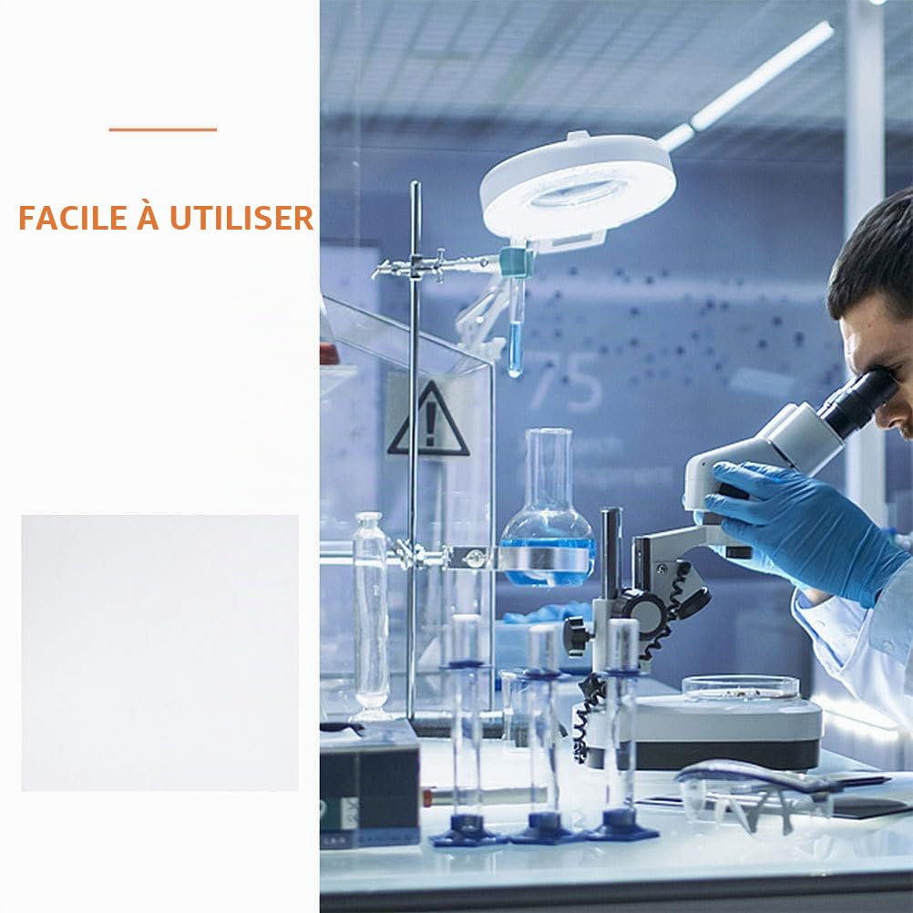 Papiers Filtres Qualitatifs Carrés 11.81X11.81 Pouces 60 Feuilles Absorbantes Pour Expériences De Laboratoire Filtration D’Eau Vitesses Moyenne Rapide Et Lente