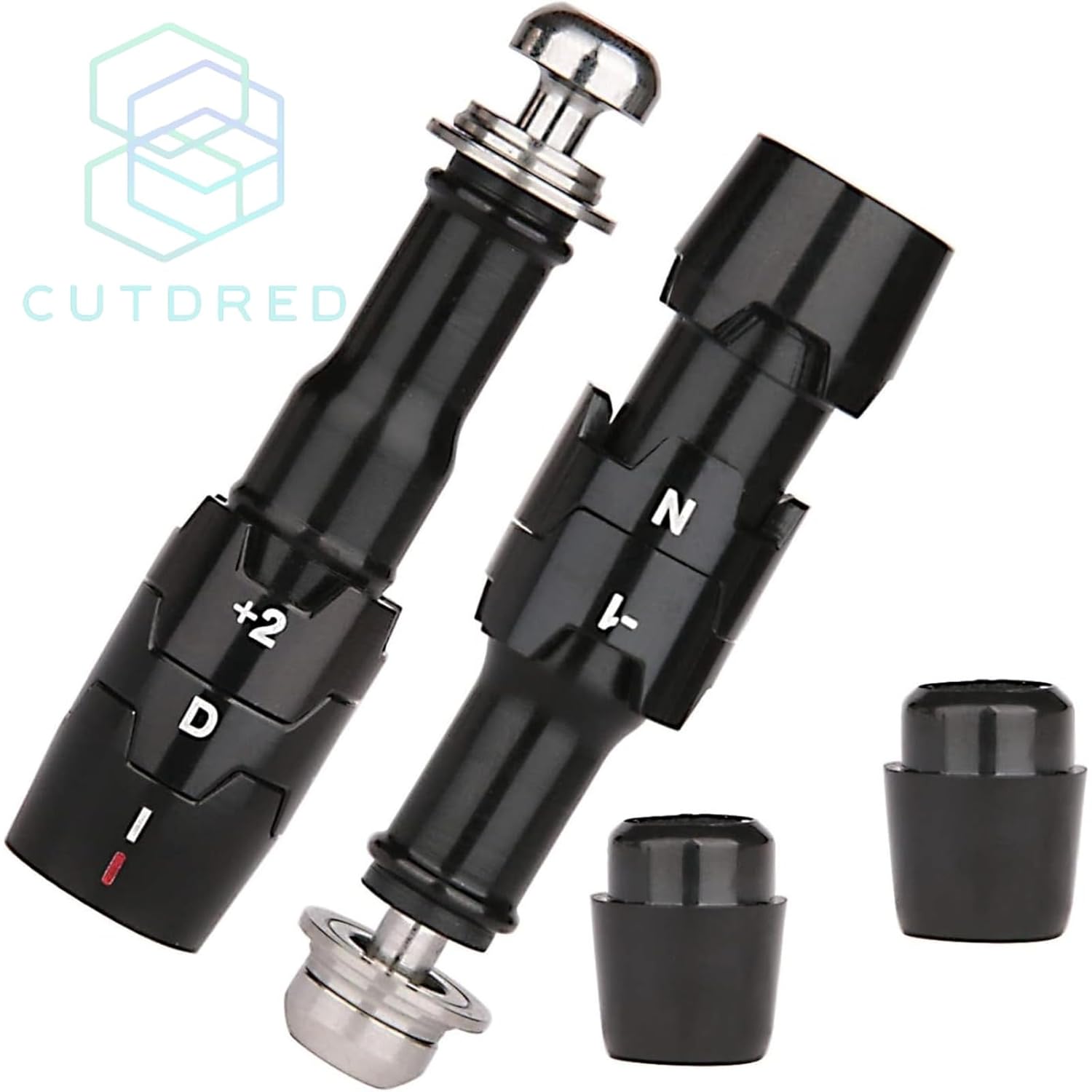 フラットレッドドットチップ Cutdred 1個入 NA シャフト スリーブ アダプター ゴルフ (.335,左手) [並行輸入品]