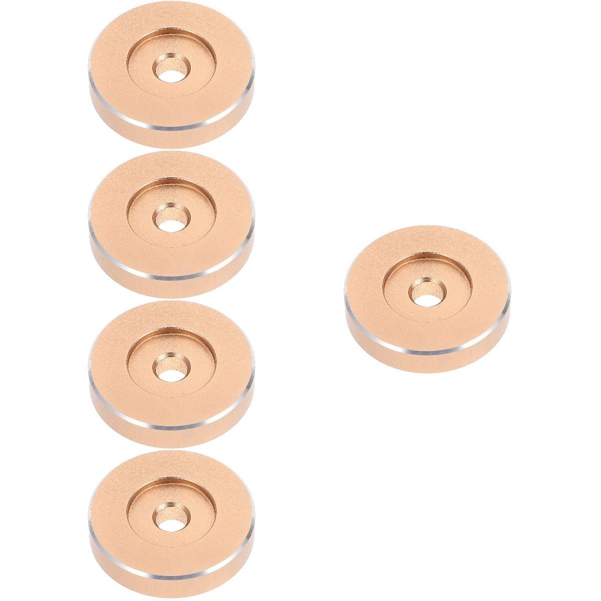 Uonlytech 5pezzi Adattatore Per Dischi Vinile Da Design Professionale e Compatto Facilita La Riproduzione Senza Ostacoli Compatibile Con Giradischi Giri