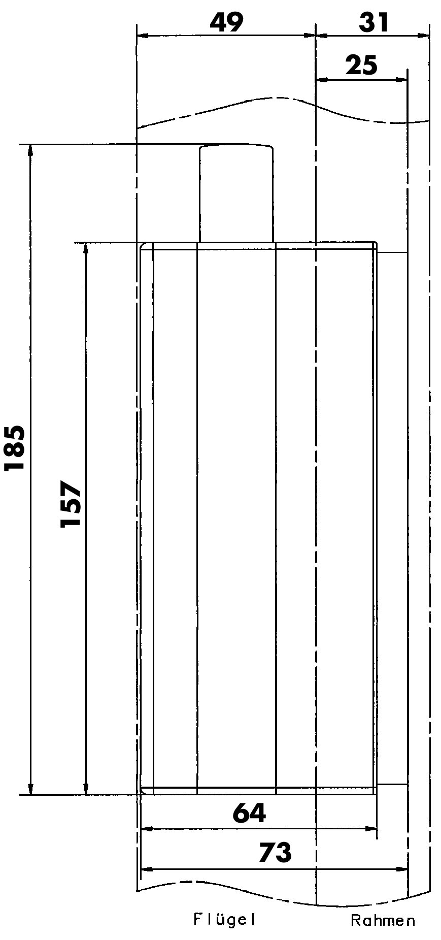 Burg-Wächter Fenstersicherung, VdS-anerkannt, Druckbelastung: 600 kg, WinSafe WX 4 BR SB, Braun