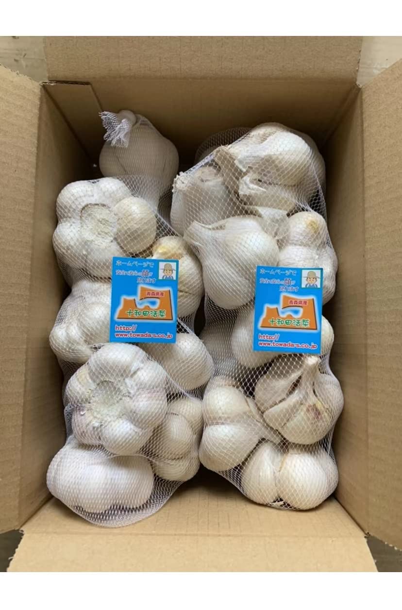 Amazon.co.jp: 青森県産にんにく2キロ Lサイズ ホワイト六片種 業務用