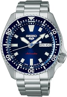 5 Sports Men's Automatic Watch with Stainless Steel Case and Luminous Hands - Stylish Wrist Watches