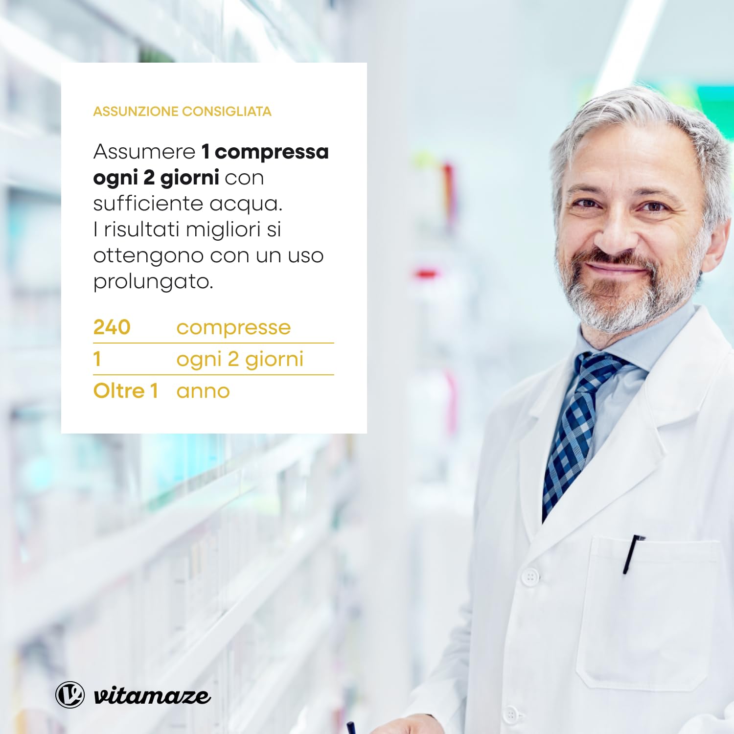 Vitamina D3 K2, 8 Mese, 240 Piccole Compresse, Alto Dosaggio Vitamina D3 e 100 mcg Vitamina K2, Elevata Biodisponibilità, Ossa, Denti, Articolazioni, Sistema Immunitario, Qualitá Tedesca, Vitamaze