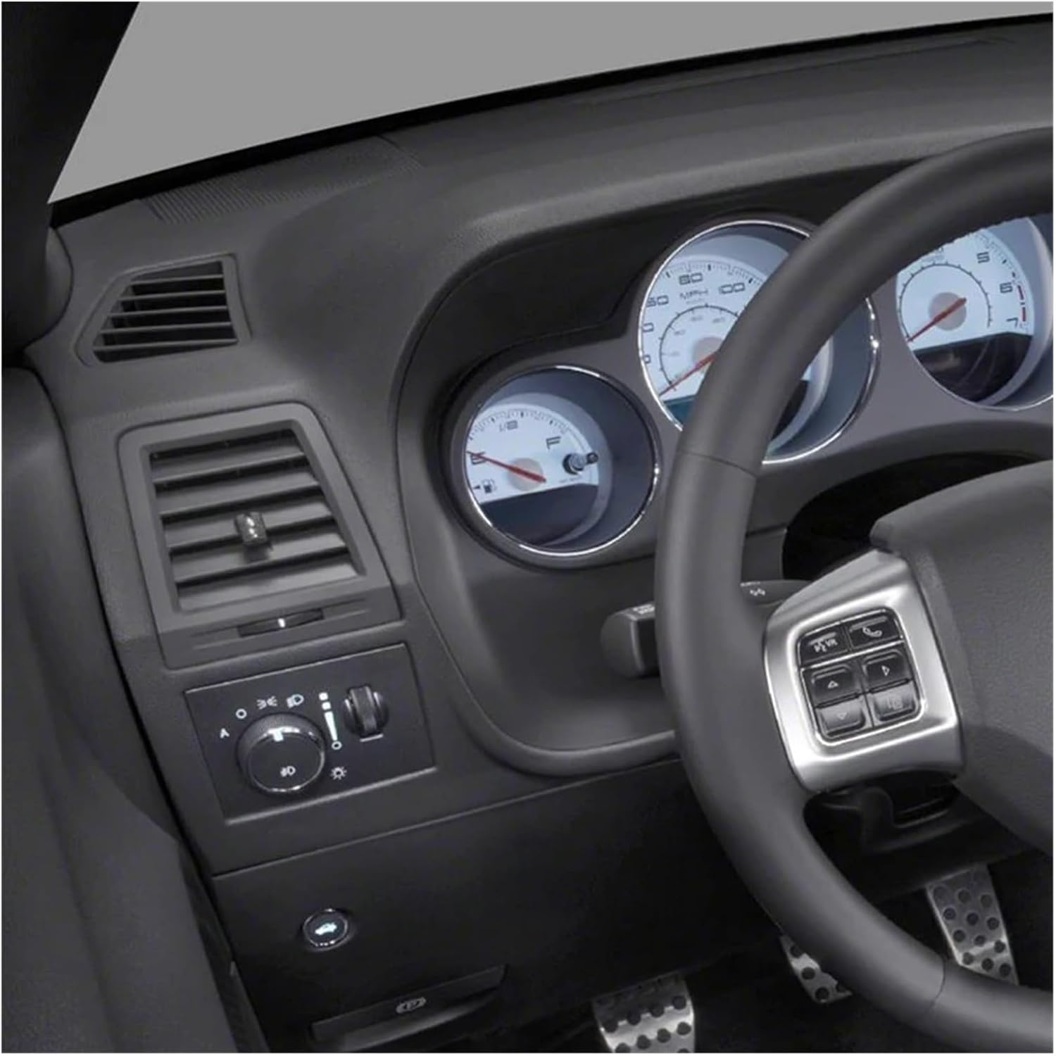 1QL41XDVAA 1NF052DVAB Heat Air Conditioning A/C Outlet Vent Compatible For Dodge Challenger 2008 2009 2010 2011 2012 2013 2014 Left Right(1pc Right)