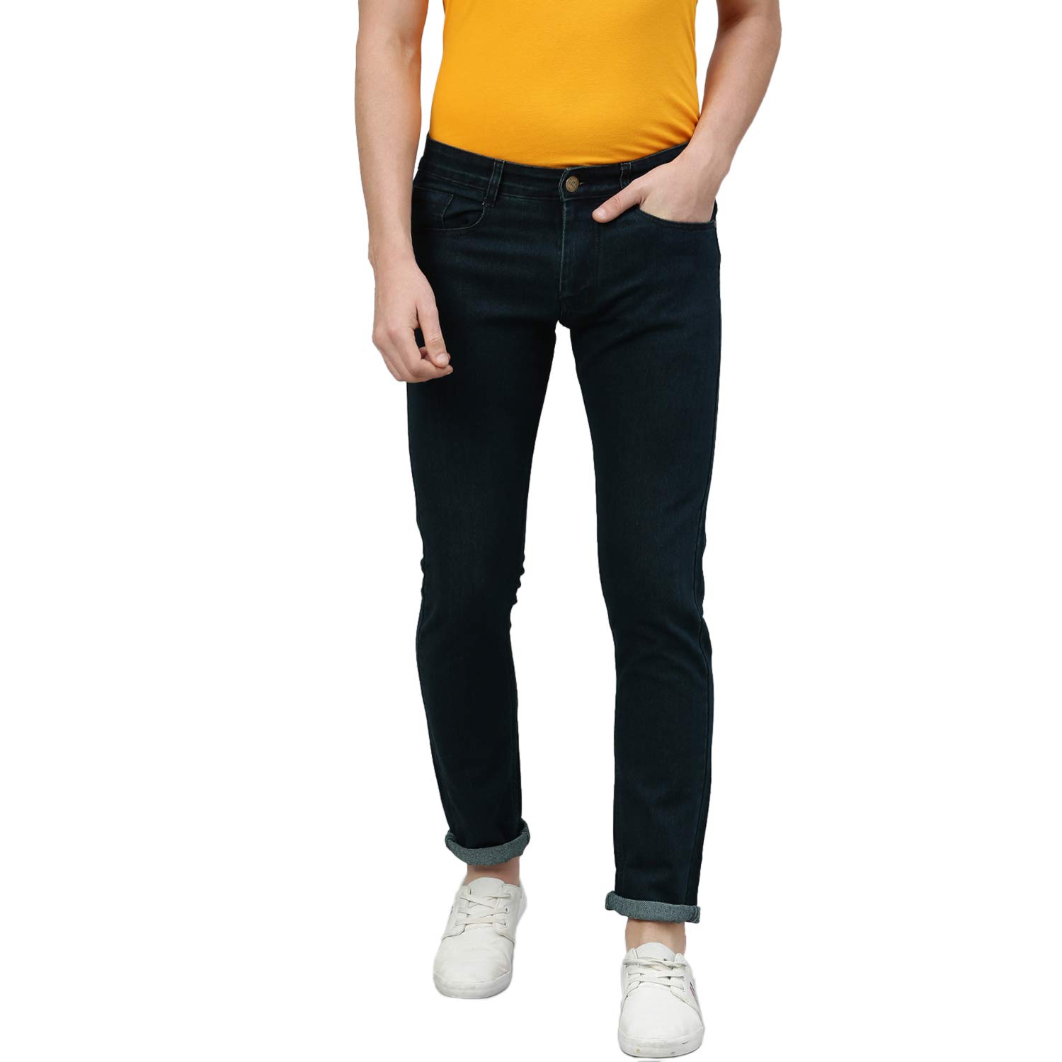 Urbano FashionMen's Slim Fit Washed Jeans Stretchable