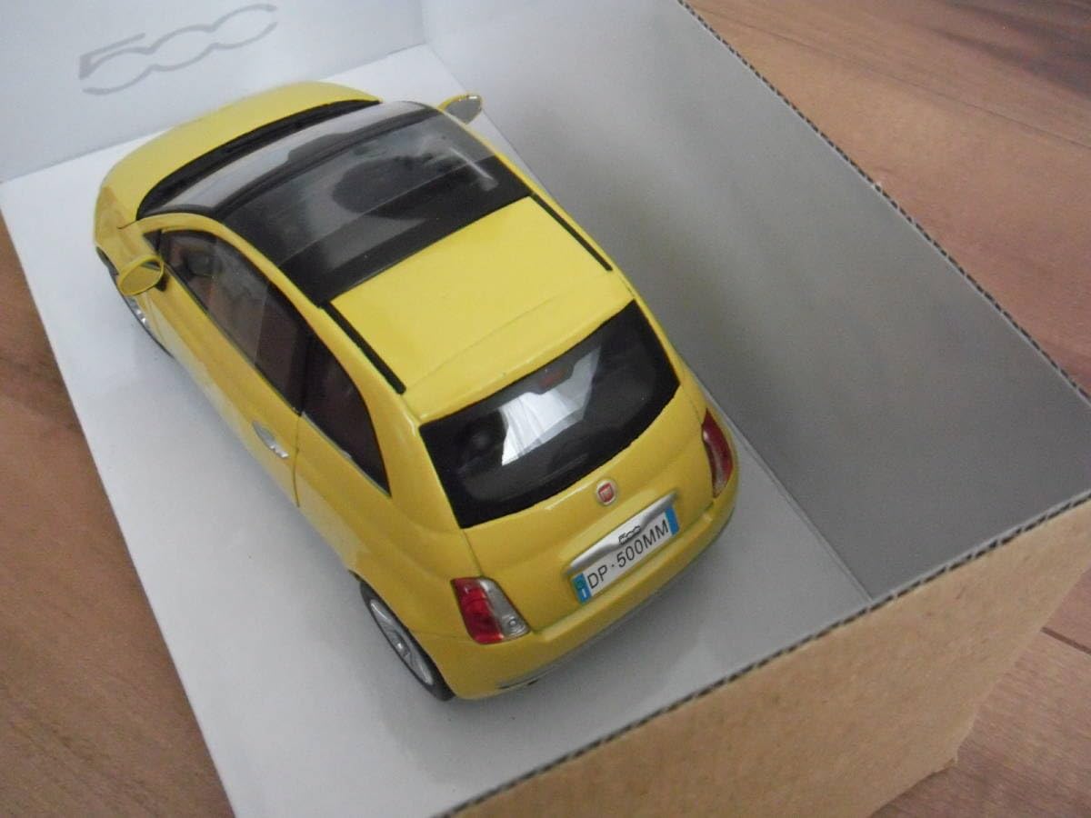 Amazon | フィアット 500 ミニカー 黄色 イエロー FIAT 1/24