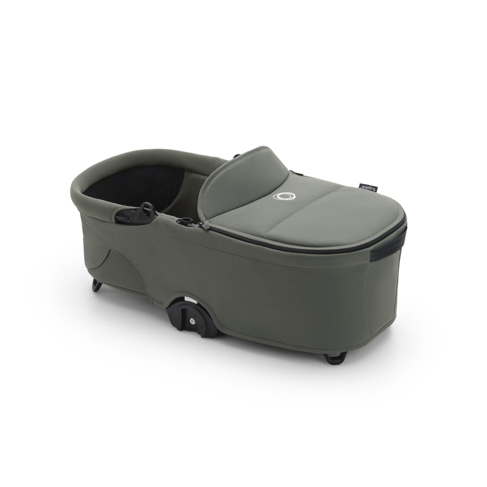 Bugaboo Capazo Dragonfly, Capazo con Colchón Ventilado y Protector, Plegado fácil con una Mano con capazo o Silla, Compatible con el Carrito Urbano Dragonfly, Forest Green