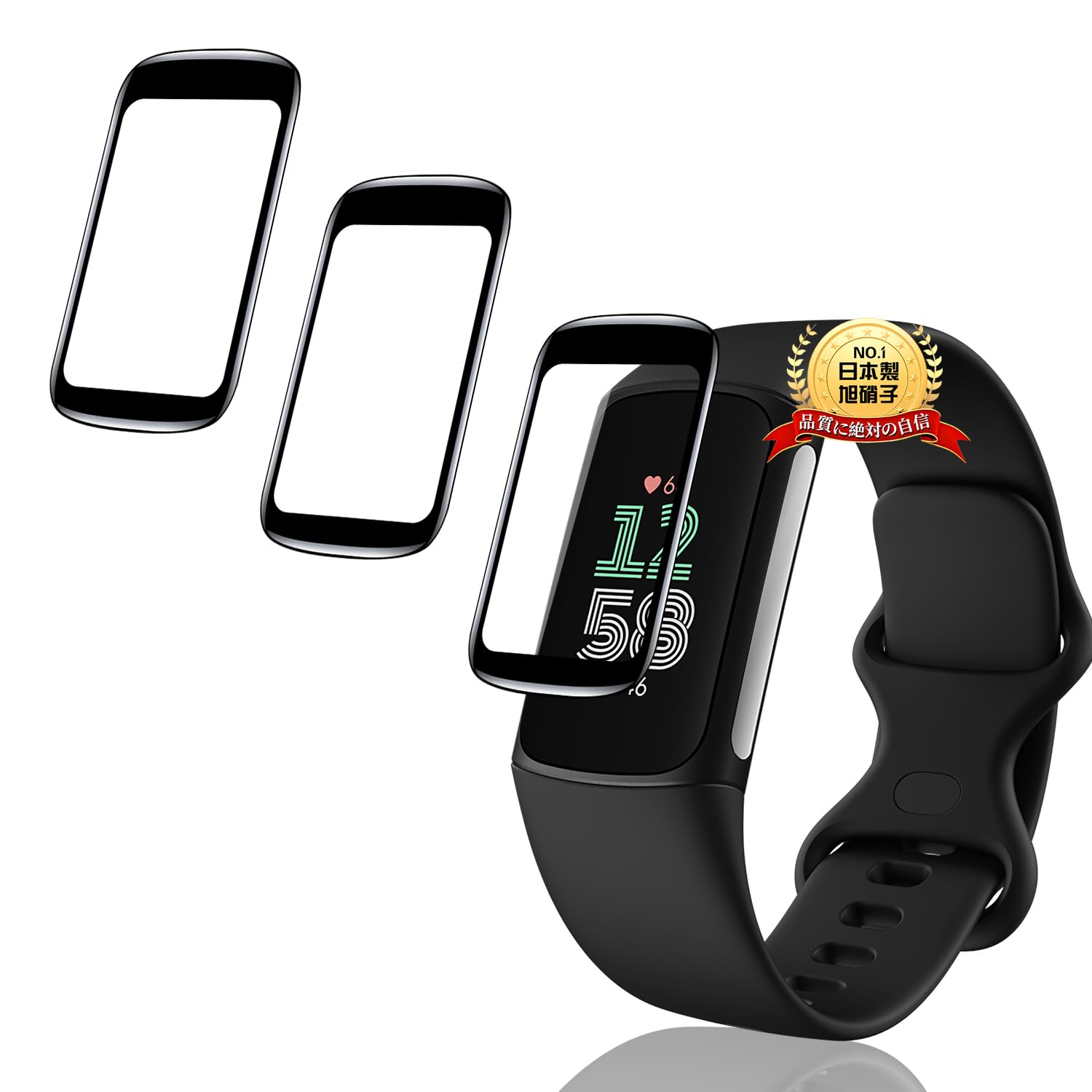 Amazon.co.jp: 【3枚セット】 用 Fitbit Charge 6 / Fitbit Charge 5  