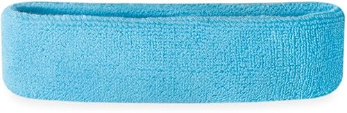 Suddora Diadema de entrenamiento para hombres y mujeres, banda deportiva que absorbe la humedad, bandas de tela de rizo de algodón ligero para