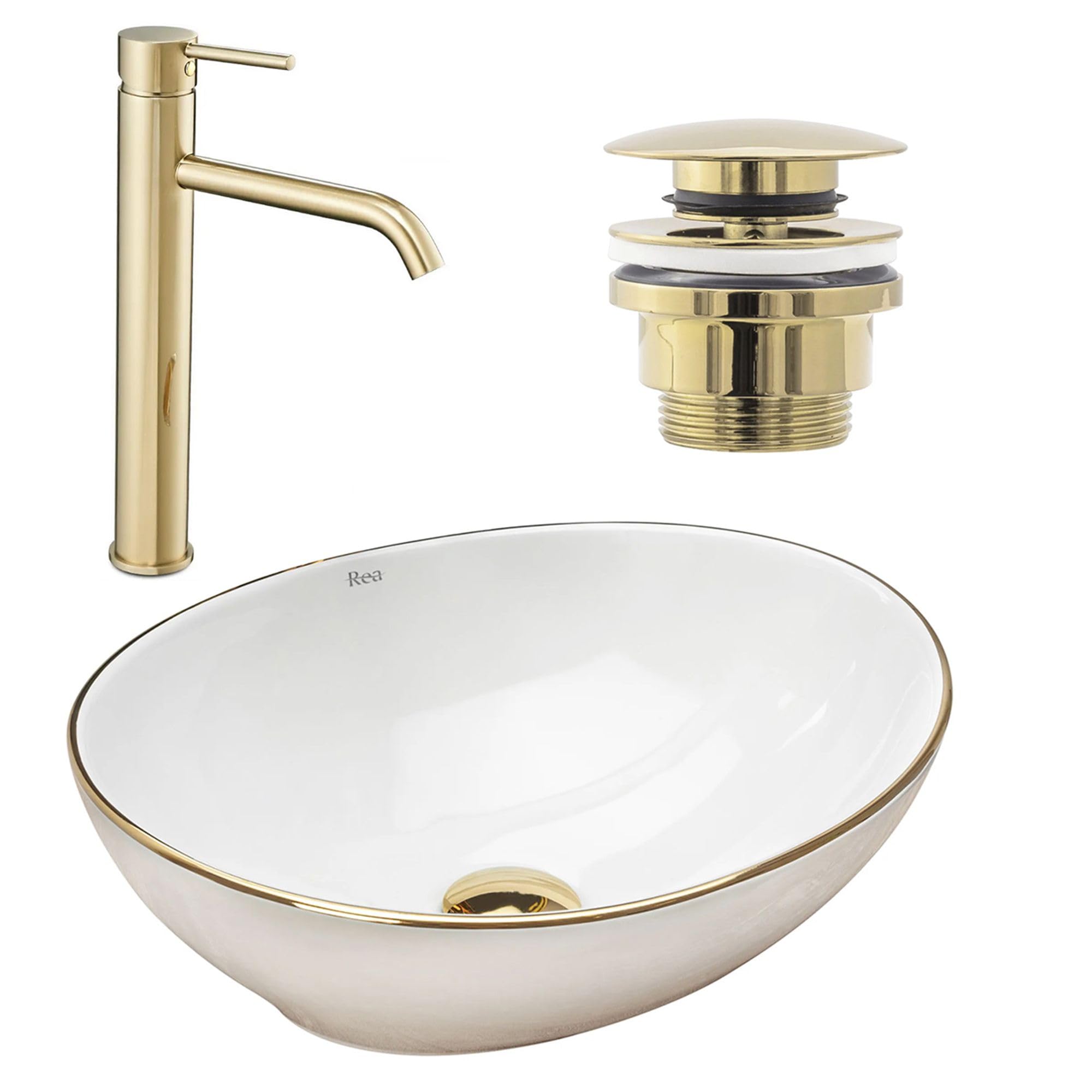 REA COUNTERTOP WASHBASIN Sofia White, COUNTERTOP WASHBASIN Made of Ceramic