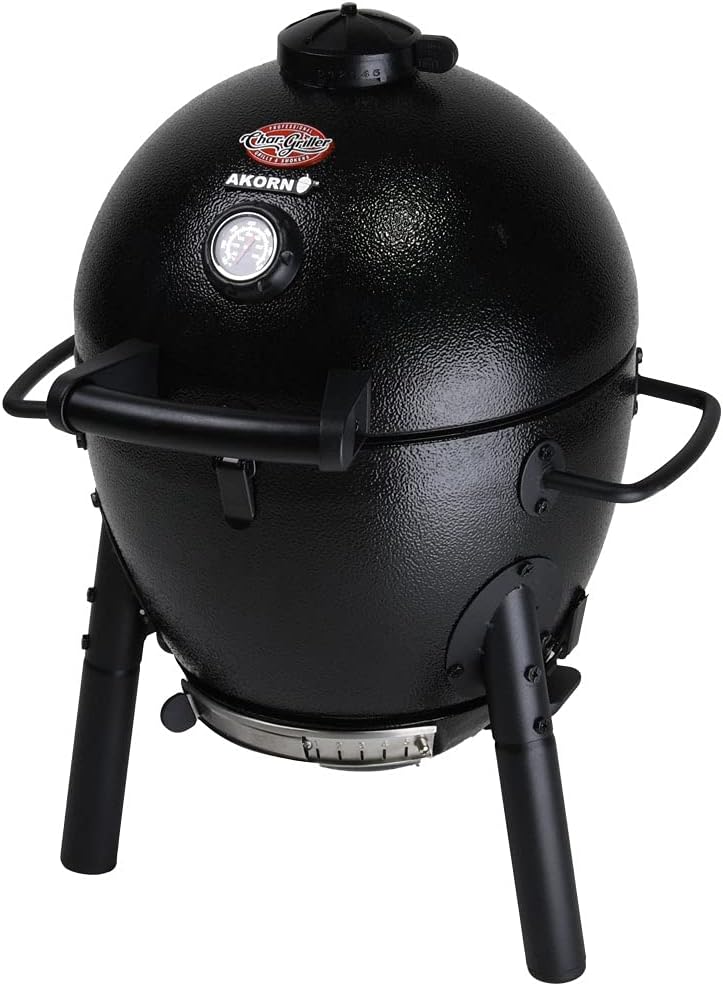 Char-Griller E6714 AKORN Jr. Kamado, Ash Portable Charcoal Grill