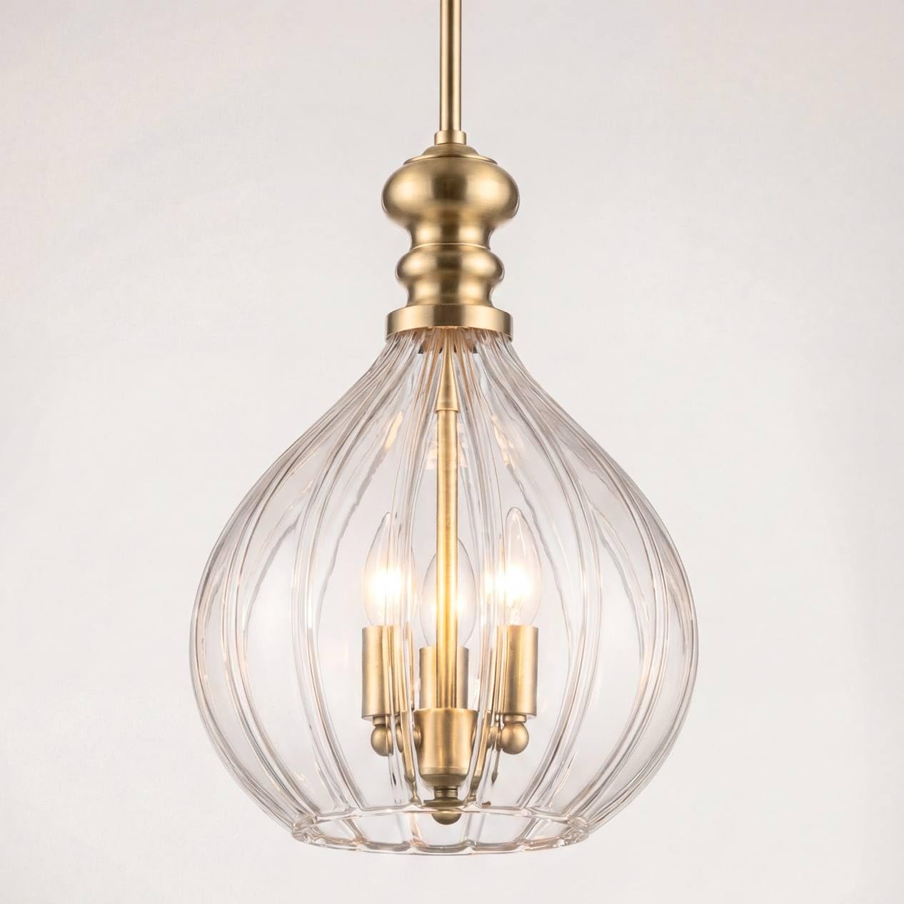 Possini Euro Design Houten Soft Gold Metal Mini Cluster Pendant