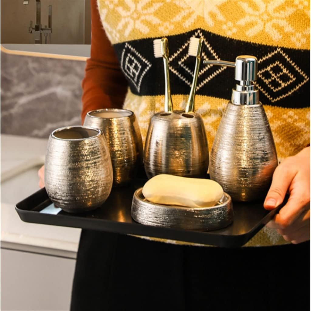 Handmade Retro Ceramic Bathroom Five-piece Set Wash Toilet Supplies Wedding