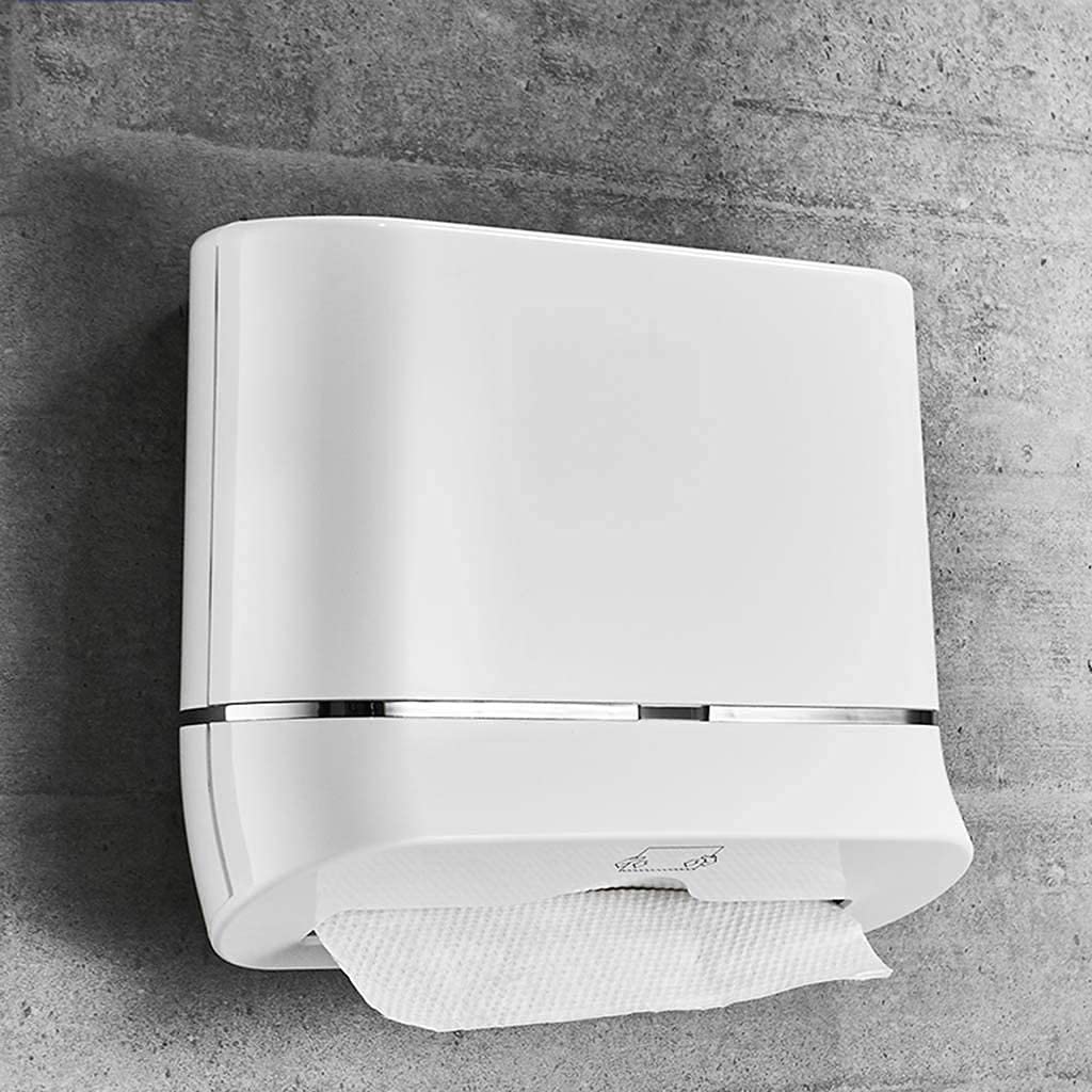 Dispenser di asciugamani Dispenser di asciugamani di carta fissato al muro Dispenser di asciugamani impermeabili senza perforazione per il bagno della scuola dell'hotel dell'hotel di casa pratico