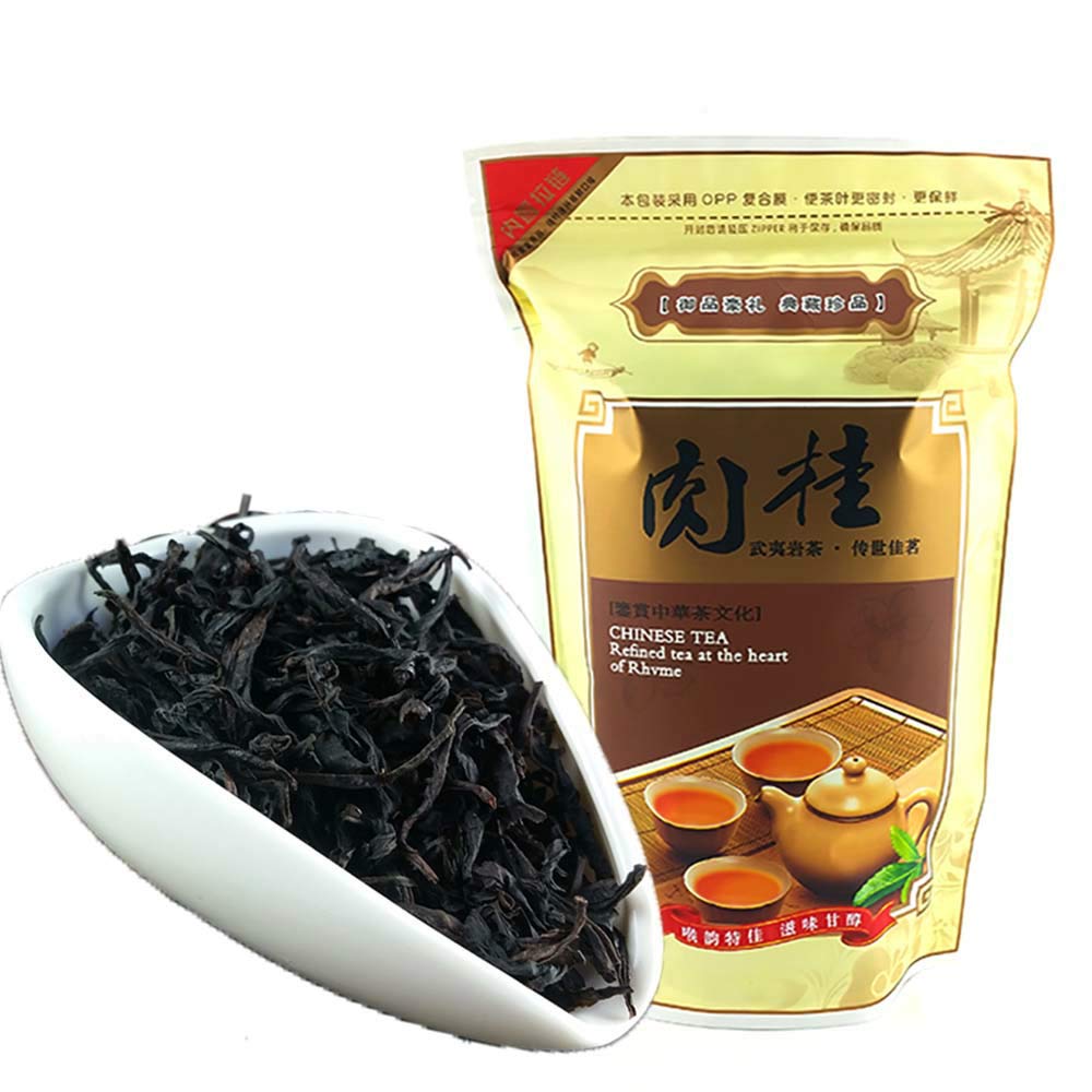 FullCheaRougui - Da Hong Pao - Oolong Tea Loose Leaf - Big Red Robe - Wuyi Rock Tea - Lowers Cholesterol (8.8oz / 250g)