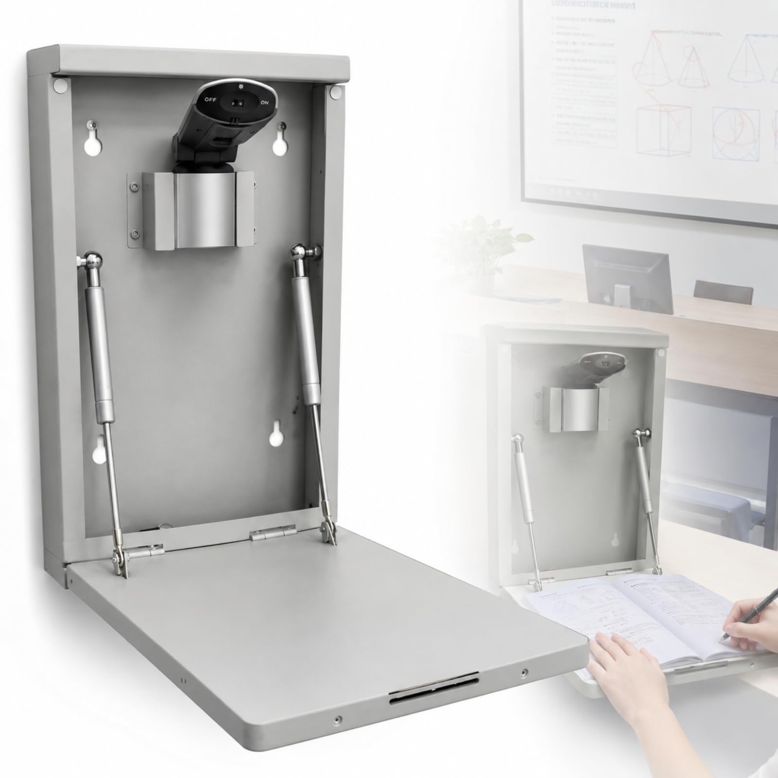 Videocamera USB da Parete per Documenti, Visualizzatore per La Didattica con Blocco, Scansione di Documenti E Registrazione di Presentazioni, Annotazione su Lavagna, Ideale per 5mp