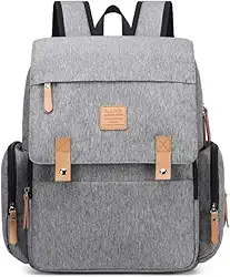 Bolsa Maternity Land modelo LUXURY Premium Cinza Versão Atualizada