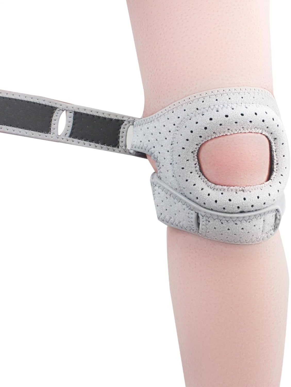 Wellnee Knee Brace, Knee Braces for Women, Adjustable Tendon Support Sleeve Brace, Pain-Relief Knee Pads for Meniscus, Orthopedic, Knee Support for Athletes(Gray-2PC,L(Adult)) - Image 6